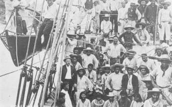 South Sea Islanders arriving by ship in Bundaberg Queensland